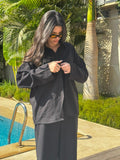 Black Linen Set